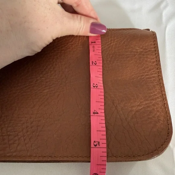 Madewell The Simple Pouch Belt Bag Brown Leather Sling Bag Purse Fanny Pack - Picture 12 of 15